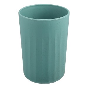 Unique Bargains Bathroom Tumbler with Smooth Lines Wheat Straw Cup for Bathroom for Toothpaste 4.09''x2.80'' 1Pc - 1 of 4