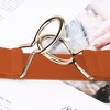 Anna-Kaci Women's Stylish Elastic Waist Belt with Golden O - Ring Buckle - 3 of 4