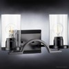 Urban Ambiance Luxury Contemporary Bath Light 8''H x 16''W,  Midnight Black Finish,  Mesa Collection, UHP4361 - 4 of 4