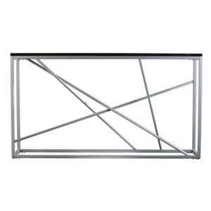 Arendal Faux Stone Skinny Console Table - CM1652 - Silver - SEI - 1 of 4