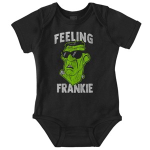Funny Halloween Feeling Frankie Baby Romper Boys or Girls Brisco Brands - 1 of 4