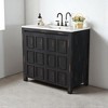 36"  Bathroom Vanity with Ceramic Sink, Solid Wood Cabinet, Soft-Close Doors, Rustic Painted Finish, freestanding vanity - 2 of 4
