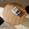 VYNXARIA 46.45 inch MDF Dining Table for Dining Room Round Dinner Tables Mid-Century Modern Table OAK - 4 of 4