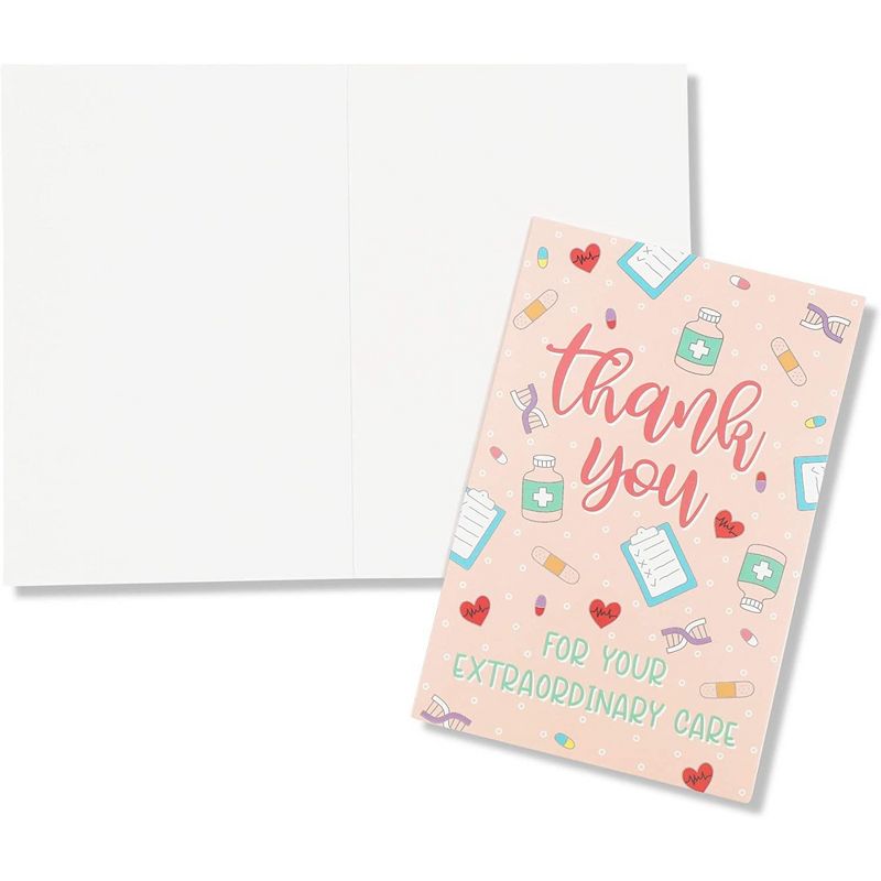 24-Pack Nurse & Doctor Appreciation Thank You Cards, 6 Assorted Designs, Blank Inside, 4x6, 3 of 9