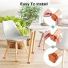 Unique Bargains Hardwood Floor Silicone Pads with Felt Pads Furniture Leg Covers for Chair - 4 of 4
