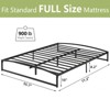 Twin Bed Frame Low Profile 6 Inch Heavy Duty Metal Platform, White - Sturdy Steel Slat Support, No Box Spring Needed, Easy Assembly - 2 of 4