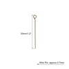 Unique Bargains DIY Craft Necklaces Bracelets Earrings Jewelry Making Iron 21 Gauge Eye Pins 200 Pcs - 2 of 4