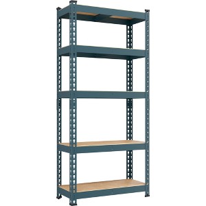 Yaheetech 5 Tiers Boltless Storage Shelf Metal Shelving Unit - 1 of 4