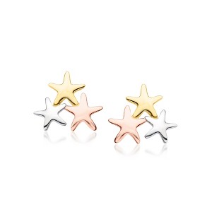 Ross-Simons Italian 14kt Tri-Colored Gold Stars Stud Earrings - 1 of 3