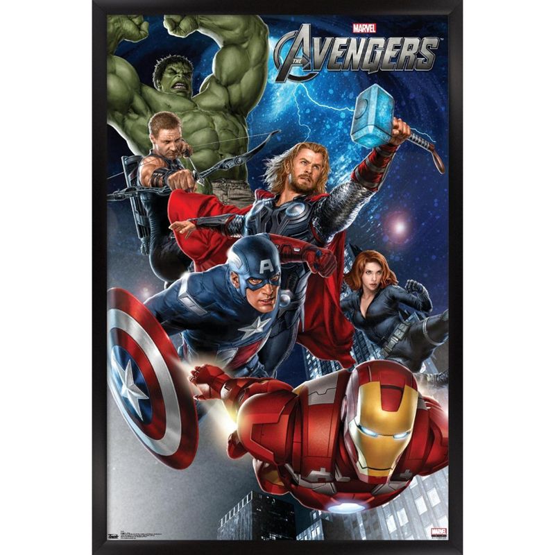 Trends International Marvel Cinematic Universe - Avengers - Group Framed Wall Poster Prints, 1 of 7