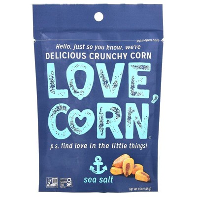 Love Corn, Crunchy Corn, Sea Salt, 1.6 oz