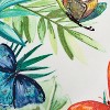 20"x20" Oversize Tropical Butterflies Poly Filled Square Throw Pillow - Rizzy Home: Sofa Accent, Indoor Canvas Fabric, Hidden Zipper - 3 of 4