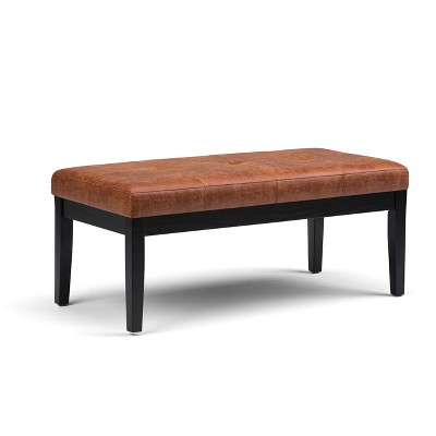 target faux leather ottoman