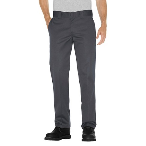 Dickies Men's Slim Straight Fit Twill Pants - Charcoal 32x32 : Target