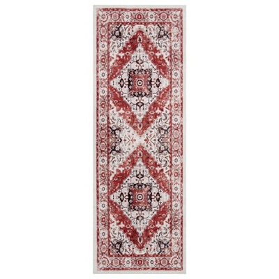 Machine Washable Vintage Area Rugs with Non Slip Rugs for Living Room Bedroom Traditional Woven Rug Carpet Stain Resistant,Rug Decor Office Boho Rug