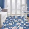 Homefires Serenity at Sea Indoor & Outdoor Rug – Coastal-Inspired, Durable, Fade-Resistant, Perfect for Patio, Porch, or Living Room Decor - 2 of 4