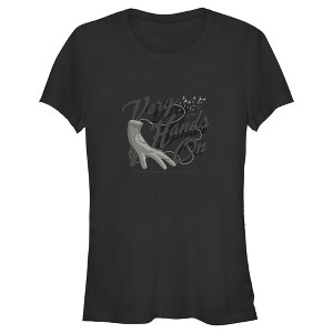 Juniors Womens Wednesday Thing Very Hands On T-Shirt - 1 of 4