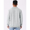 INSPIRE CHIC Men's Long Sleeve Quarter Zip Knitted Geometric Patterns Polo Sweatshirts - 3 of 4