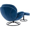 Streamdale Accent chair TV Chair Living room Chair with Ottoman-Blue - 2 of 4