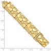 Black Bow Jewelry 12.5mm 14k Yellow Gold Nugget Link Bracelet, 8 Inch - 3 of 4