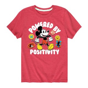 Boys' - Disney - Powered By Positivity Short Sleeve Graphic T-Shirt - 1 of 4