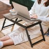 SONGMICS Laptop Desk Breakfast Serving Tray for Bed with Adjustable Tilting Top - image 2 of 4