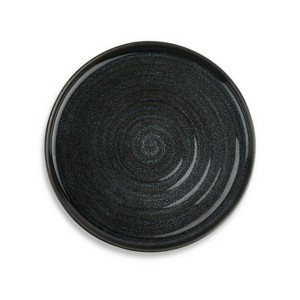 LunaLulinlk Ceramic Round Dinner Plate Black - 1 of 4