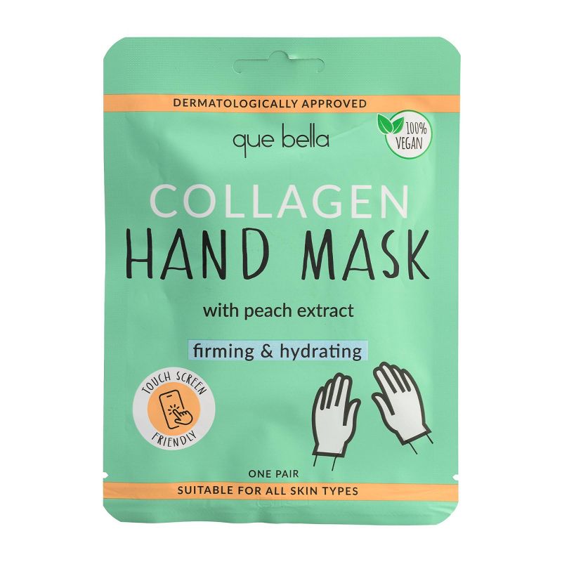 Que Bella Collagen Hand Mask - 1 pair, 1 of 6