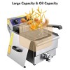 Wechef Commercial Professional Electric 11.7L Deep Fryer Timer and Drain Stainless Steel French Fry Restaurant Kitchen - 3 of 4