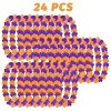 24 Pcs Halloween Leis Hawaiian Leis Necklace Tropical Flower Lei Floral Luau Party Decorations Orange Purple Dance Garland Headbands Photo Booth Photo - 3 of 4