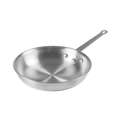 Winco Induction Fry Pan, Aluminum, Stainless Steel Bottom - 10 dia