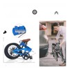 VisioGear 20" Folding City Bike, 7-Speed Folding Bike, Blue, 57.09"*24.8"*39.37" - 4 of 4