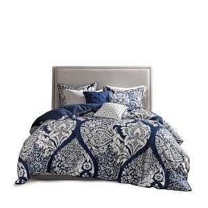 Gracie Mills Muriel Damask Delight 6-Piece Duvet Cover Set - 1 of 4
