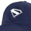 Superman 2025 New Logo White Dad Cap Royal - 4 of 4