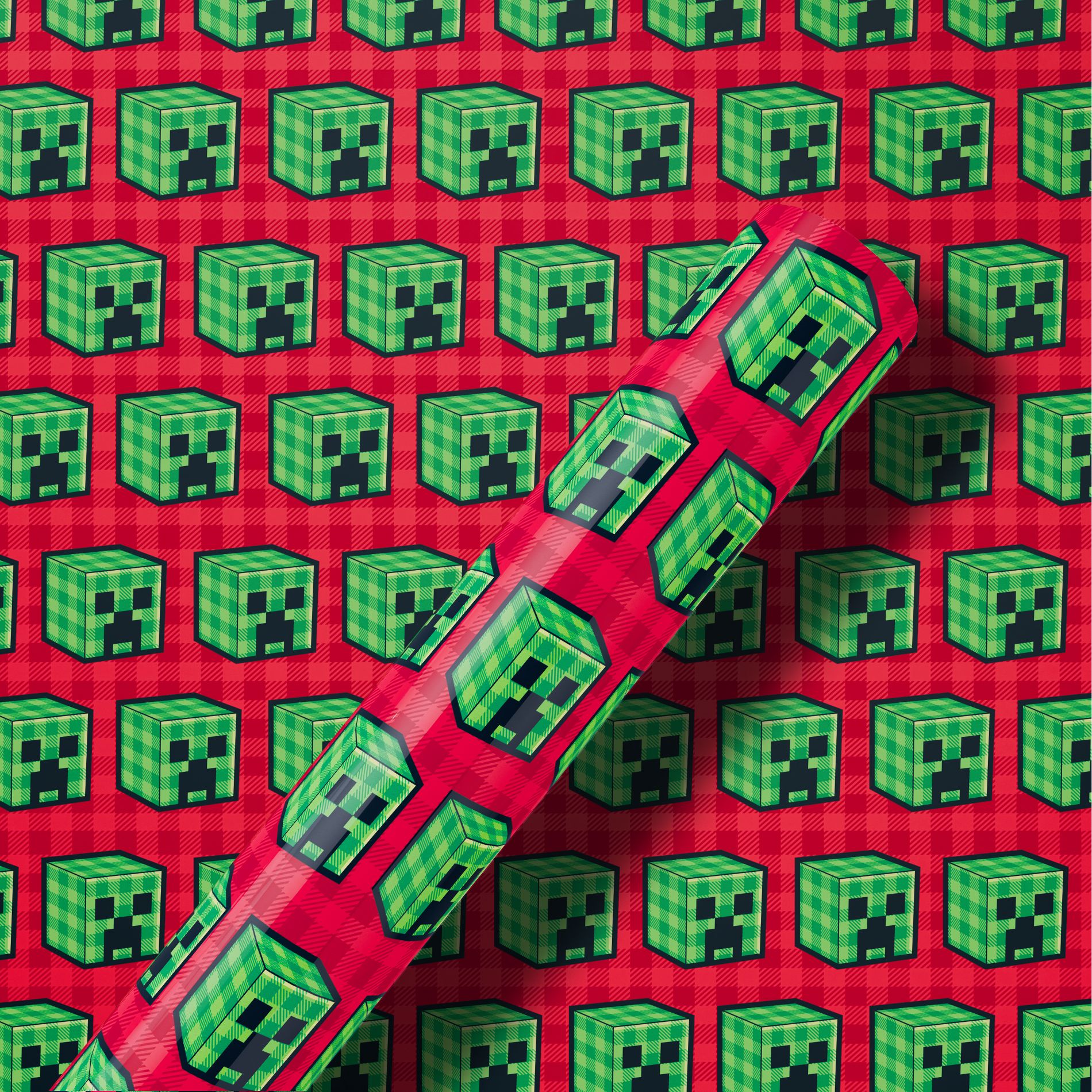 American Greetings 30" 40 sq ft Minecraft Gift Wrap