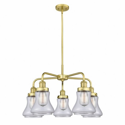 Bellmont - 5 Light Stem Hung Chandelier In Art Deco Style-15.25 Inches Tall and 24 Inches Wide