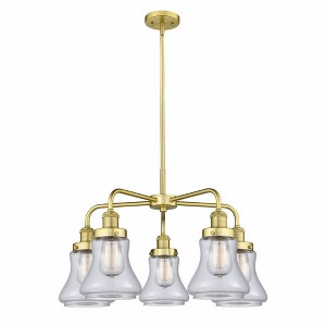 Bellmont - 5 Light Stem Hung Chandelier In Art Deco Style-15.25 Inches Tall and 24 Inches Wide - 1 of 1