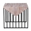 Sandra Wood Corner Table Natural Gray - Boraam - 3 of 4
