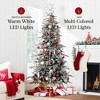Best Choice Products 7.5ft Pre-Lit Flocked Artificial Aspen Noble Fir Christmas Tree w/2,136 Branch Tips, 400 LED Lights - Black - 4 of 4