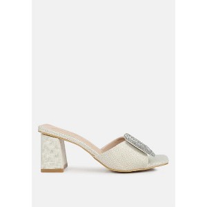 Naflah Rhinestone Embellished Slip On Heels Women - 1 of 4