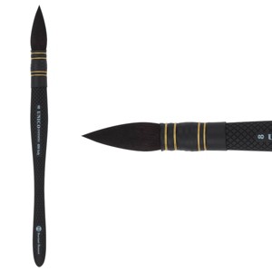 Borciani e Bonazzi Infinito Synthetic Quill Watercolor Brush Series 850- Size # 8, Patented Hidro Hair - Watercolor Art Brushes - Textured Non-Slip, - 1 of 4