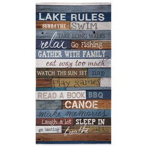 Laural Home Lake Rules Beach Towel - Multicolored - 1 of 1