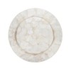 Saro Lifestyle Elegant Wavy Capiz Charger (Set of 4), 13"X13", Off-White - 2 of 4