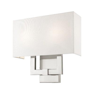 Livex Lighting Hollborn 2 - Light Wall Light in  Brushed Nickel