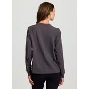 RBX Active Women's Ultra Lightweight Soft Cotton Blend French Terry Crewneck Sweatshirt with Crochet Trim - 2 of 4