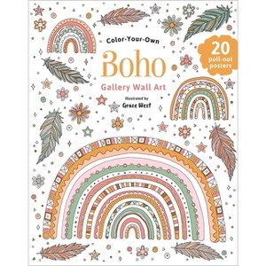 Boho: Coloring Book - (Gallery Wall Art) (Paperback) - 1 of 1