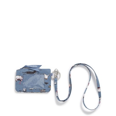Vera Bradley Women's Outlet Cotton Zip ID & Lanyard
