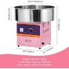 Cotton Candy Machine Commercial, 1000W Electric Cotton Candy Maker with Stainless Steel Bowl, Sugar Scoop, Storage Drawer - 4 of 4