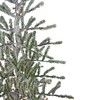 Northlight 5' Prelit Artificial Christmas Tree Flocked Alpine Twig - Warm White Lights - 3 of 4