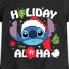Girls' - Lilo and Stitch - Holiday Aloha Christmas Fitted Short Sleeve Graphic T-Shirt - 2 of 4
